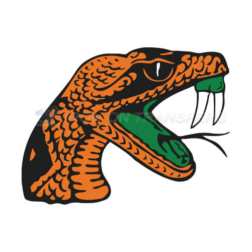 Florida A M Rattlers Logo T-shirts Iron On Transfers N4370 - Click Image to Close